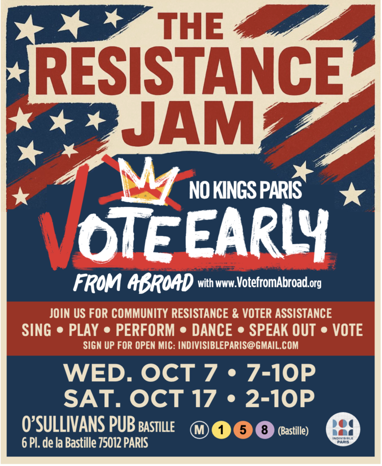 flyer for oct 7 + 17th resistance jams
